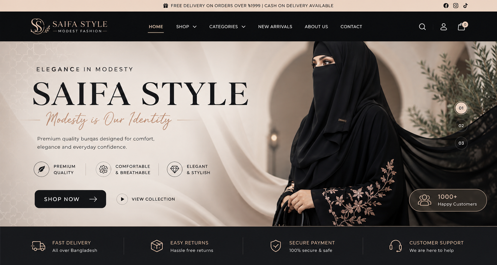 Premium Burqa Collection – Saifa Style
